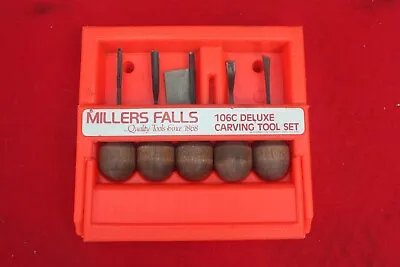Miller Falls 106C Deluxe Carving Tool Set • $38