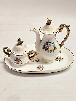 Vintage Miniature Bone China Tea Set Japan Handpainted  • $15