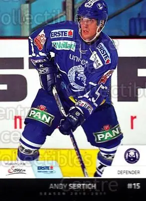 2010-11 Erste Bank Eishockey Liga EBEL #189 Andy Sertich • $1.46