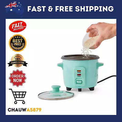Mini Rice Cooker Travel 1.5 Cup Non-Stick Household 300mL Steamer Warm Function* • $19.89