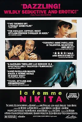 La Femme Nikita (1990) Original Movie Poster  -  Review Style  -  Rolled • $9.99