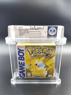 $1614.99 • Buy 1999 Nintendo Game Boy Pokemon Yellow Version Pikachu Edition WATA 7.0 CIB 