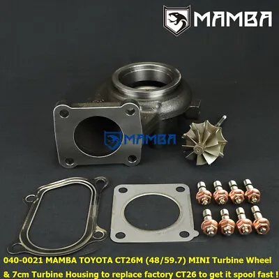 For TOYOTA CT26M CT26 MINI Turbo Turbine Housing+Wheel 9 Blade 1HD-T 3S-GTE 12H • $302.84