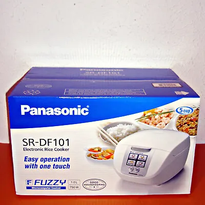 £105.60 • Buy New Panasonic Sr-df101 Fuzzy Logic Rice Cooker -5cups - Uncooked/10cups - Cooked