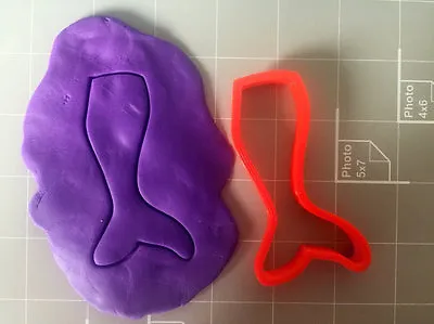 Mermaid Tail Cookie Cutter – Small To Large Sizes - Choose Your Own Size • $10.71