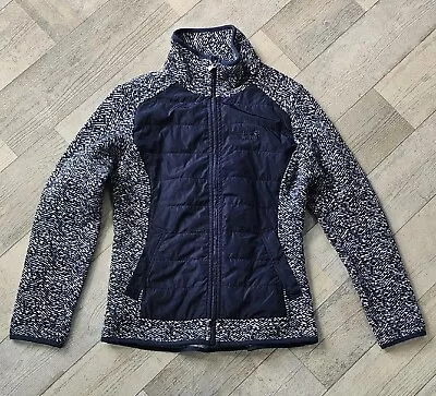 Jack Wolfskin Womens Belville Crossing Fleece Windproof Jacket Blue Size 14/16 L • £35