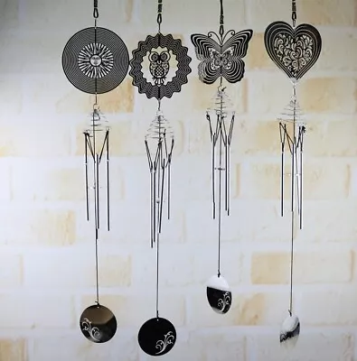 Hanging 3D Metal Wind Spinner Chime With Ball Indoor Outdoor Garden Decoration • $5