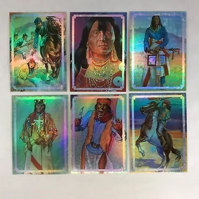 NATIVE AMERICANS Bon Air 1995 Complete PRISMATIC FOIL Chase Card Set (#1-#6) • $10