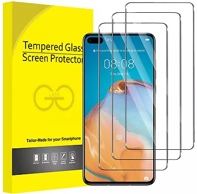 For Huawei P30 Pro P20 Lite P10 P9 3-Pack Tempered Glass Protector Film Screen • £4.79