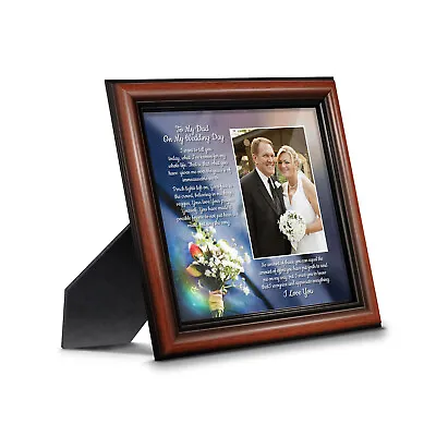 To My Dad On My Wedding Day Father Of The Bride Gift Frame From Daughter • £24.12