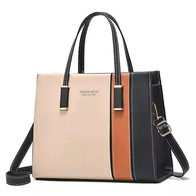 Womens Handbag Premium Shoulder Tote Bag Ladies Purse Crossbody Leather Handbag • £18.99