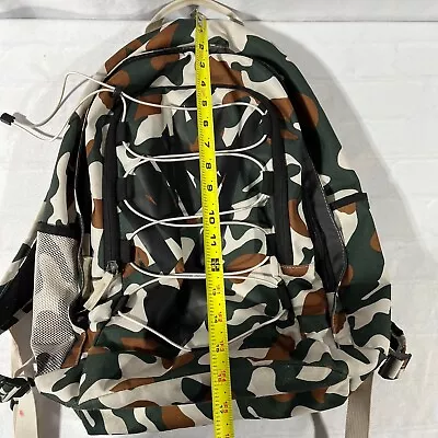 Nike 72 Backpack Bookbag Drawstring Camo Spell Out Logo Camouflage • $18.50