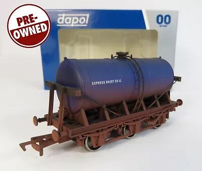 OO Gauge Dapol 4F-031-010 6 Wheel Milk Tanker Wagon Weathered Express Dairy • £14.95