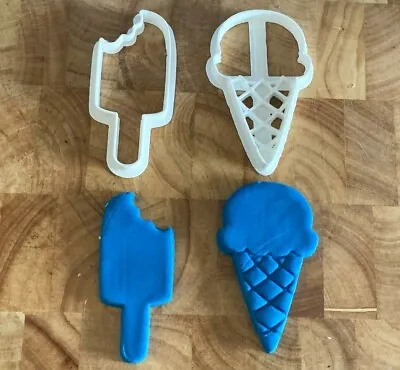£4 • Buy Ice Cream Cookie Cutters 3.5  Biscuit Fondant Ice Lolly Sweet Summer