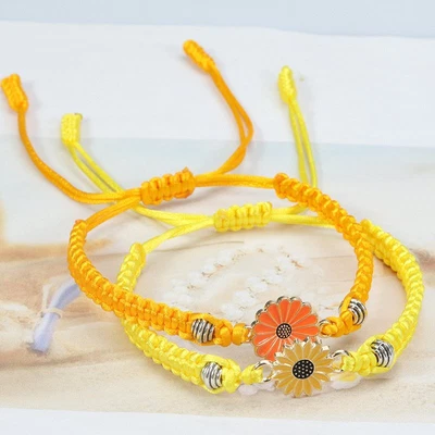 £2.94 • Buy Fashion Daisy Turtle Shell Handmade Braiede Bracelet Adjustable Women Men Party