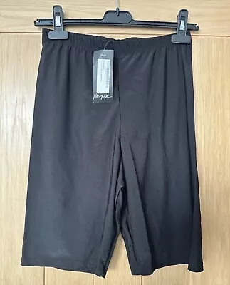 Nasty Gal Black Disco Cycling Shorts Size 14 • £0.99