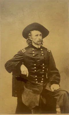 Type 1 Photo Of Civil War Union General George Custer Battle Of Little Bighorn • $1850