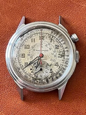 Movado Vintage Chronograph Antimagnetic All Steel Case Original Dial Running!! • $14.50