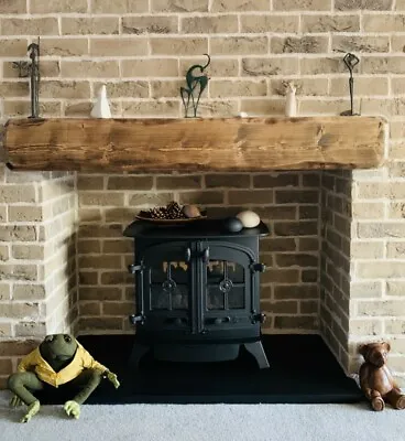 Wooden Mantle Mantel Fire Surround  Beam Timber Floating Shelf Shelves 8 X 4 • £135.60