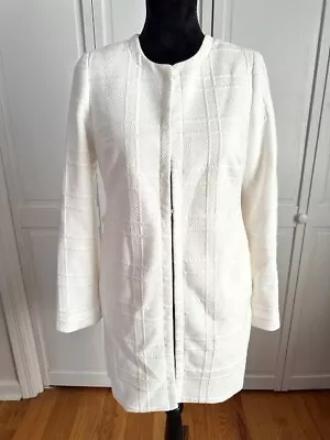 Chico's White Lightweight Lined Coat Size 00 • $6.99