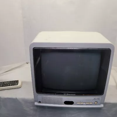 Vtg Gamers Portable Emerson 9 Ac/dc  Color Crt Television -tc0918  Remote Works  • $74.95