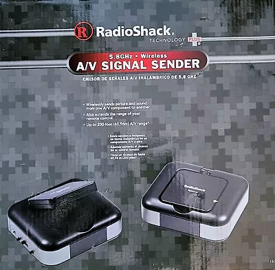 RadioShack A/V Signal Sender 5.8GHz WirelessUp To 200 Foot (60.96m) A/V Range • $49.99