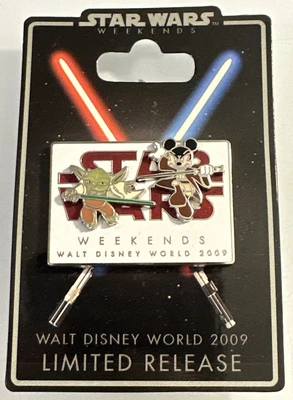 $9.99 • Buy 2009 Walt Disney World Star Wars Weekends PIN Limited Release YODA MICKEY MOUSE