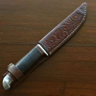 Vintage Shapleigh St. Louis Fixed Blade Knife With Sheath • $56