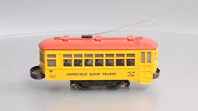 Lionel 60 Vintage O Gauge Postwar Lionelville Trolley With Black Lettering • $62.03