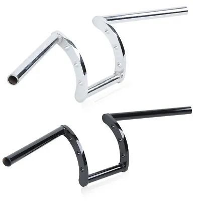 Chrome/Black Z-Bars 1  Handlebars Fit For Harley Sportster Softail Dyna Chopper • $39.99