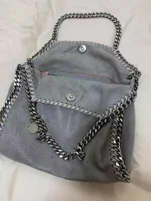 Stella McCartney Handbag Mini Tote Falabella Gray Silver Hardware Ladies Used • $165.99