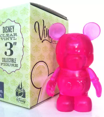 Disney Vinylmation 3  Clear Series Magenta Dark Pink 2009 Collectible Toy Figure • $22.99