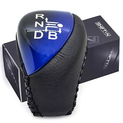 Black Leather & Blue Gear Shift Knob For Toyota Prius Plug-in Hybrid Plug-in • $34.99