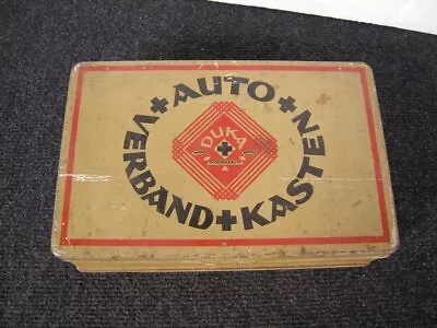 Rare Vintage Duka Auto First Aid Box Metal Ww2 Kdf Vw Split Bug Volkswagen Rare • $220