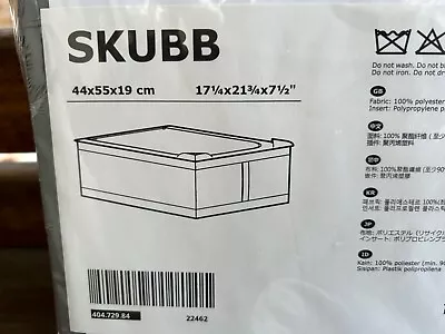 IKEA SKUBB Under Bed Wardrobe Storage Case Organiser 44 X 55 X 19cm In Dark Grey • $26.95