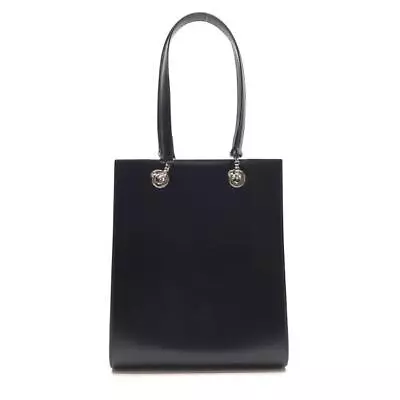 CARTIER Tote Bag Handbag Shoulder Magnet Black Panther Leather Vertical Women • $422