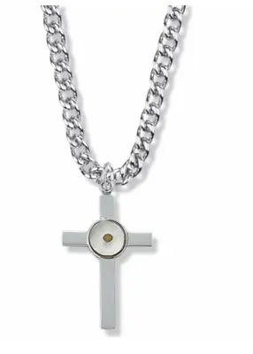 Sterling Silver Mustard Seed Cross Necklace & Chain • $89.99