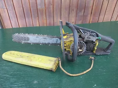 Vintage McCULLOCH MAC 600 Chainsaw Chain Saw With 15  Bar FOR PARTS • $49.97