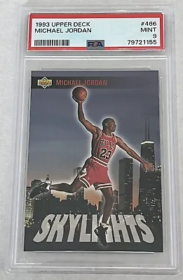 1993 Upper Deck #466 Michel Jordan Chicago Bulls Psa 9 Mint 155 • $49.99