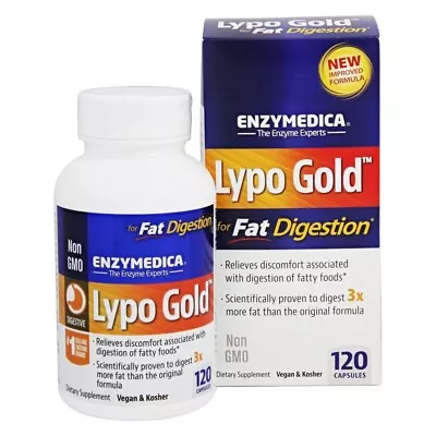 Enzymedica Lypo Gold 120 Capsules • $37.49