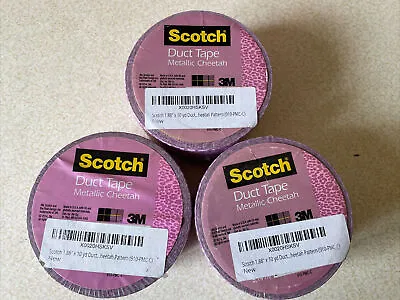 $24.95 • Buy Lot Of 3 - Scotch 3M Duct Tape Variety Of Designs 1.88 X 10 Yards New