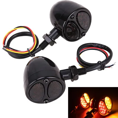 Motorcycle LED Turn Signals Brake Tail Light For Harley Sportster XL 1200 883 48 • $17.81