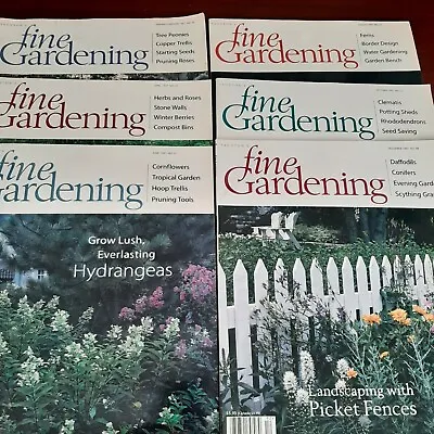 $9.99 • Buy 1997 Taunton Fine Gardening Magazine Lot Of 6 No. 53-58 Landscape Design Flowers