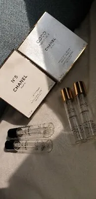 Chanel No 5 & Mademoiselle Empty Refills Boxes Twist & Spray Purse Spray Display • £10.99
