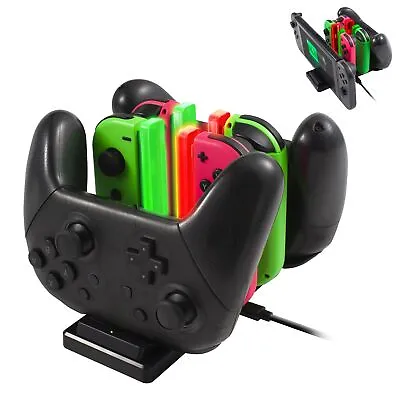 For Nintendo Switch Joy-Con And Pro Controller Charger 6 In 1 Charging Station • $14.89