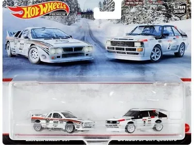 2 Car Set - Lancia Rally 037 & Audi Sport Quattro 1984  -  - HOT WHEELS 1:64 • £39.33