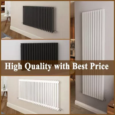 Designer Radiator Vertical Horizontal Flat Panel Oval Column Traditional Rads • £44.97