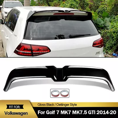 For Volkswagen VW Golf 7 MK7 7.5 GTI 2014-20 Gloss Black Rear Roof Spoiler Wing • $89.99