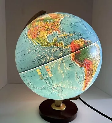 Replogle World Horizon Series 12 Inch Scan Globe Light Up Electric Lamp U.S.A • $67.66