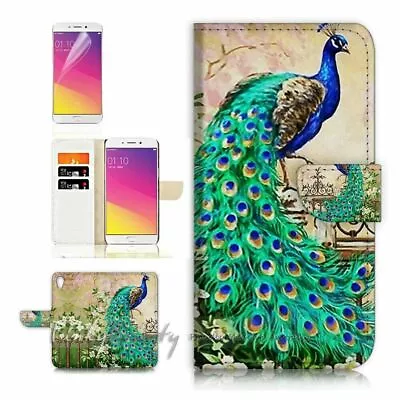 Peacock TPU Phone Wallet Case Cover For New Optus X Start 3  - 21436 • $13.99